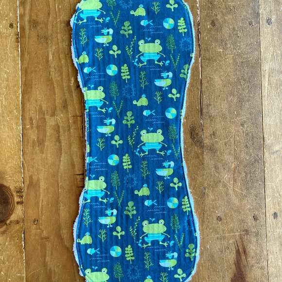 Brand new never used handmade baby boy burp cloths, soft and absorbent burp rags - Picture 7 of 10